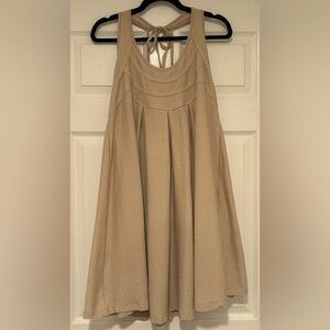 NWT bohme Wishlist tan racerback tie dress sz M